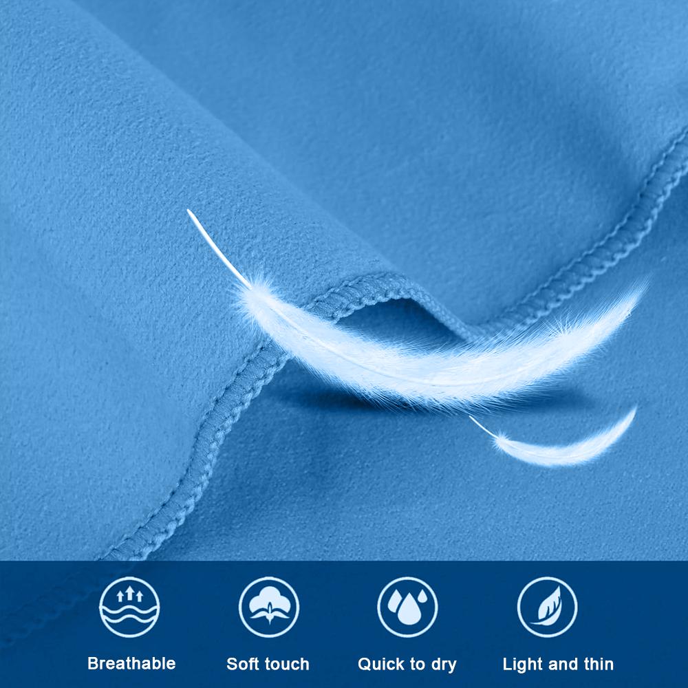Mikrofaser Schnelltrocknendes Handtuch, Poolhandtuch-Set, Bequemes Leichtes Sandfreies Strandtuch, Geeignet Für Camping, Fitness