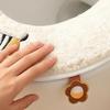 Copriwater Migliorato Design con Cerniera Facile Installazione Impermeabile Tessuto Peluche Morbido Motivi Animali Vestibilità Elastica Copriwater