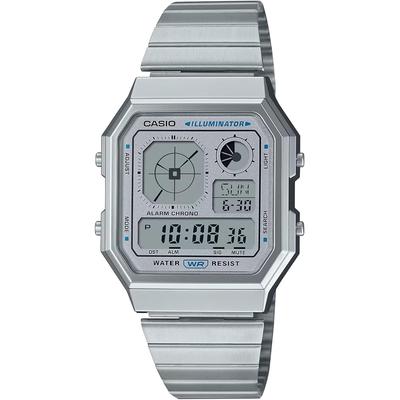 CASIO Standard Digital Wristwatch with Analog Display Vintage Series A130WE-7A Unisex Sil...