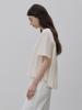 LE STUDIO Back Point Round Blouse Cream
