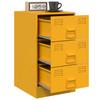 Nightstands 2 pcs. Mustard Yellow 34.5 x 39 x 62 cm Steel