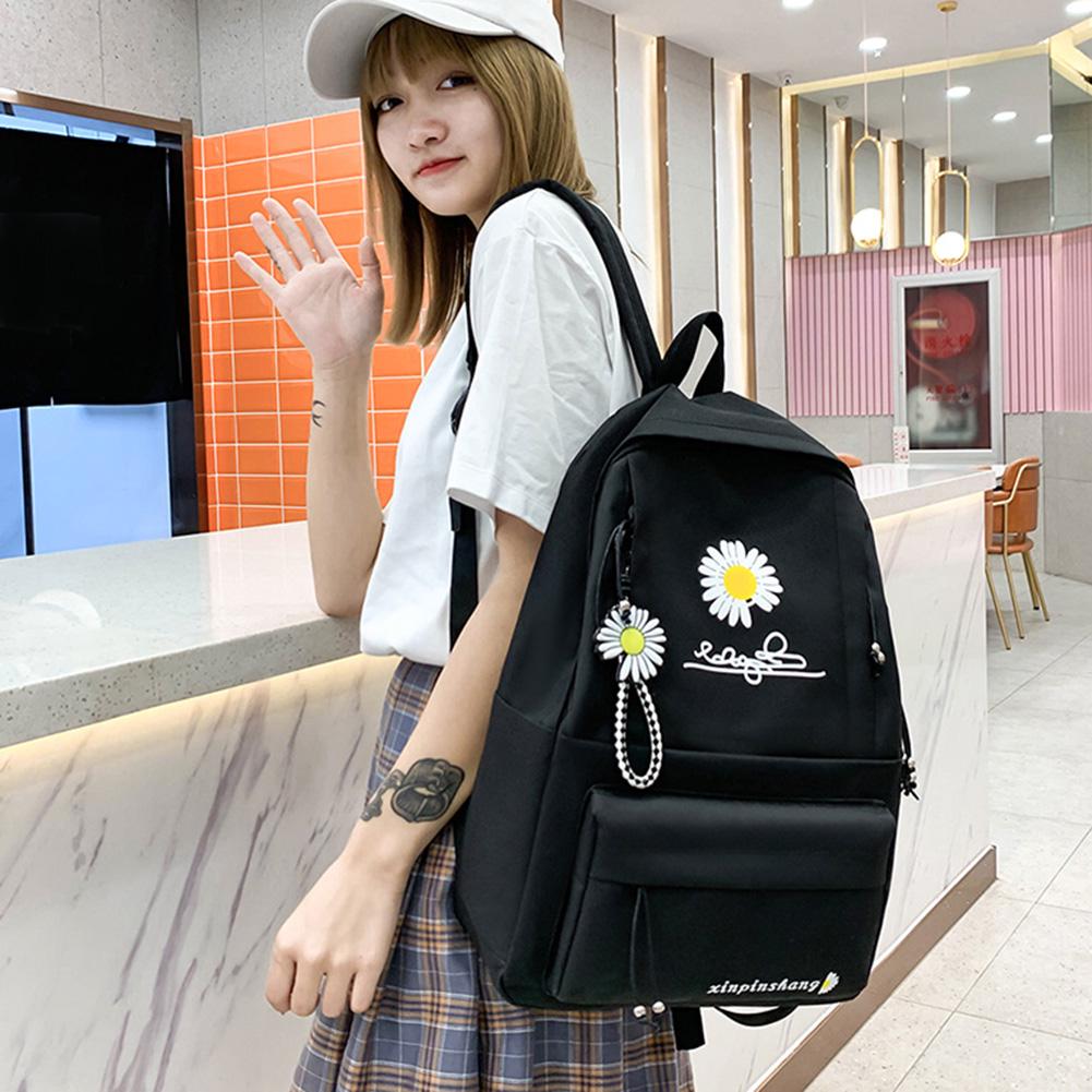 4 Teile/satz Frauen Schule Rucksäcke Schulranzen Leinwand Für Jugendliche Mädchen Student Buch Tasche Jungen Satchel
