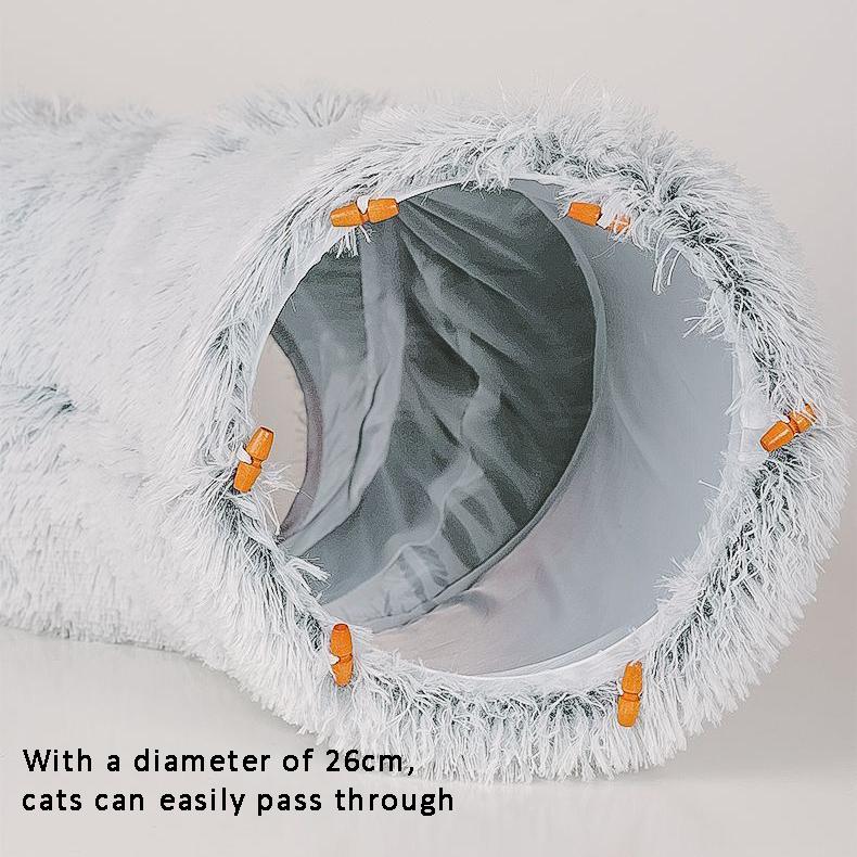 Zimní tunelové kočičí hnízdo, super velké fleece a zesílené vyjímatelné a pratelné stelivo pro kočky
