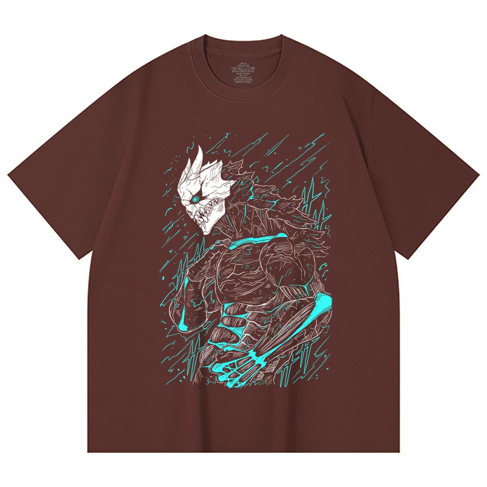 230 Gsm 100% Cotton Kaiju No 8 V8 Kafka Print Unisex Heavy Cotton T Shirt