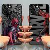 Phone Case for iPhone SE 11 Pro Max 16 Pro XR XS X 15 Pro Max 14 13 Pro 12 Mini 7 8 SE 6s 16e TPU Cover Marvel Deadpool