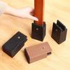 4Pcs Adjustable Furniture Chair Feet Riser with Screw Clamp Heavy Duty Chair Sofa Table Raiser Chair Foot Protection Pad