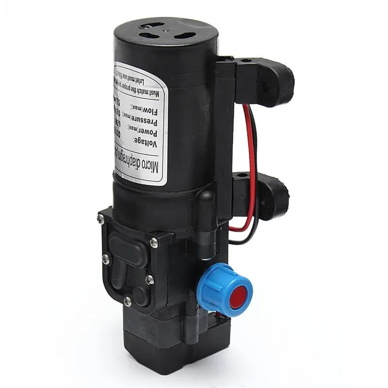DC 12V 60W 120PSI 5L/MIN Agricultural Electric Water Pump Black Micro High Pressure Diaphragm Water Sprayer Car Wash 12 V