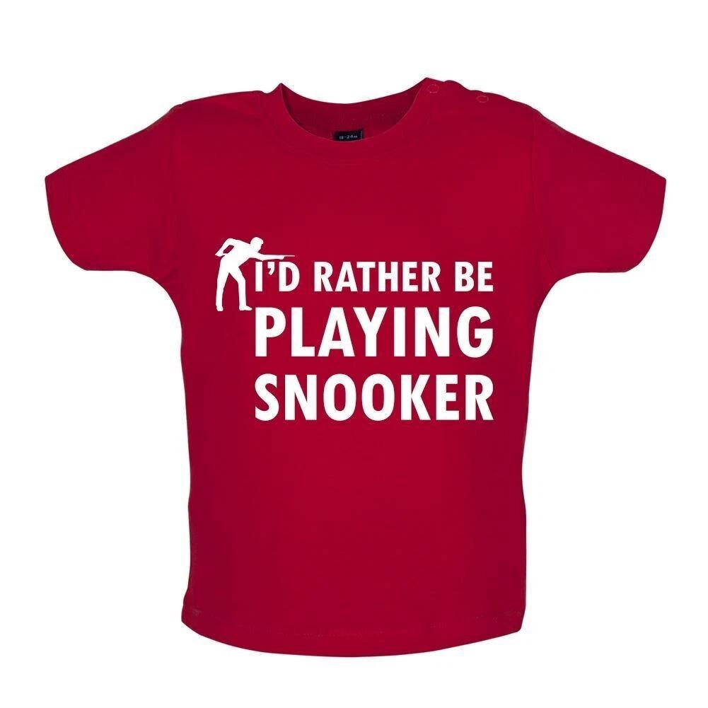 

I D Rather Be Giocare Snooker - Bambino T-Shirt / Body - 147 Crogiolo Ronnie 100