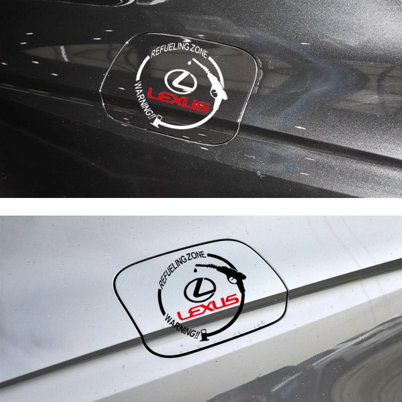 Car Badge Vinyl Reflective Fuel Tank Cap Stickers Decal Accessories For Lexus IS250 IS200 CT200h GS300 LS430 RX450h LX570 IS300 ES RX LS