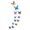 12 Pz/set Farfalla Luminosa Adesivi Murali Soggiorno Farfalle Per La Decorazione Della Festa Nuziale Casa 3D Frigo Decalcomanie Carta Da Parati