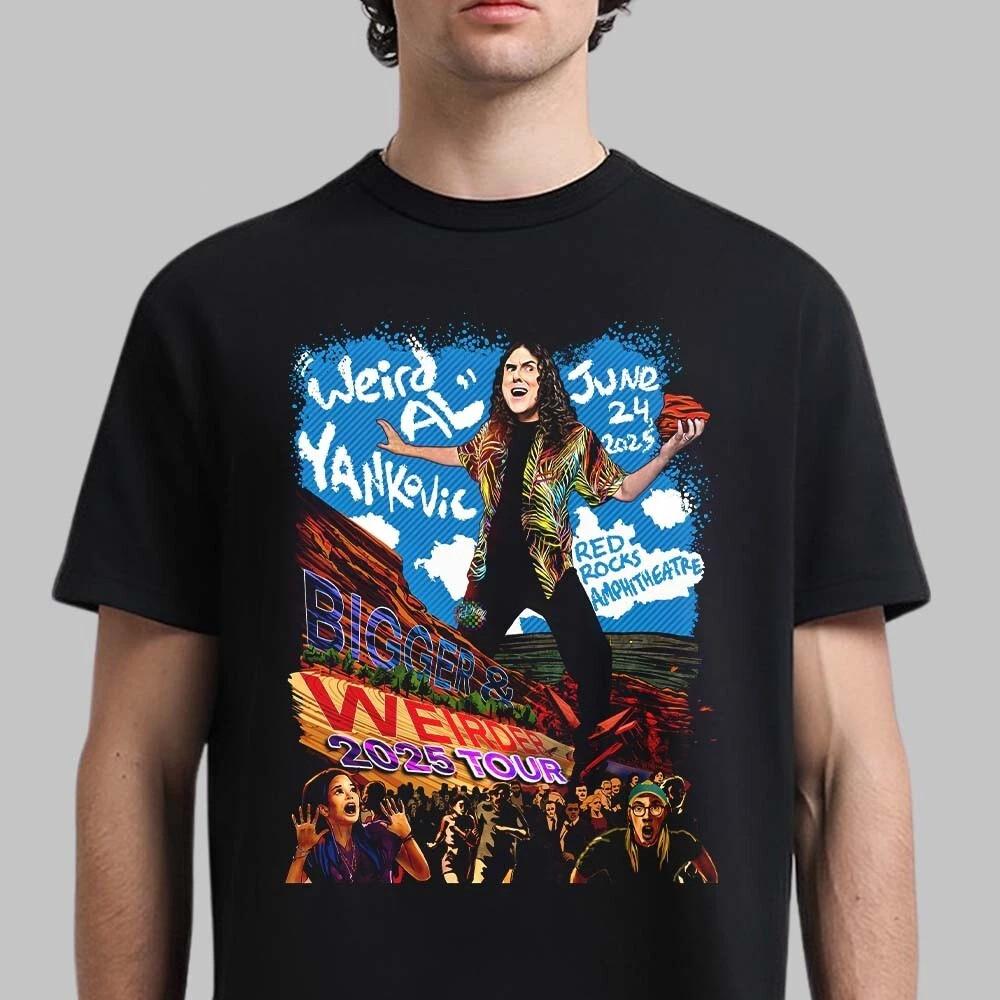 Weird Al Yankovic Bigger And Weirder 2025 Tour on shirt all size KN1029 Unisex T-Shirt XL