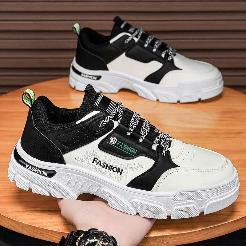 Shoes men's shoes 2025 new autumn men's height increase sports work board shoes youth casual low-top Martin boots