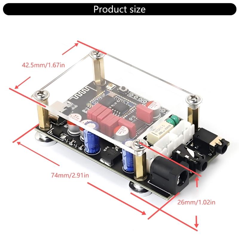 LA02 QCC5125 Bluetooth-compatible 5.1 QCC5125 Decoding Module Lossless Sound Decoders Board APTX LDAC Decoding Board