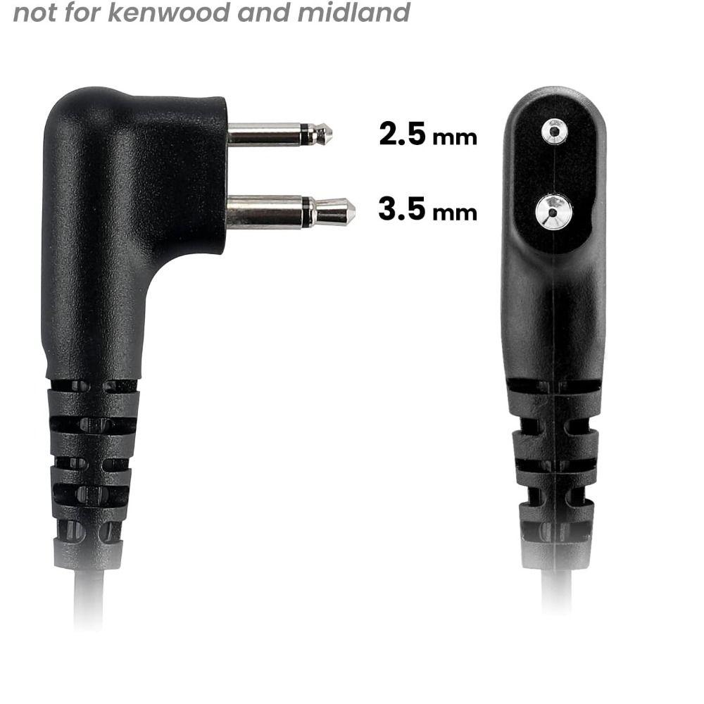 Surveillance Earpiece 2 Pin Walkie Talkie Headphone 2 Way Radio Headset for Motorola CP200 GP2000