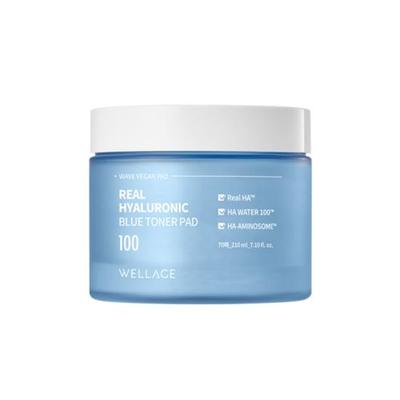 Echtes Hyaluron-Blau-Toner-Pad, 70 Stück/210 ml