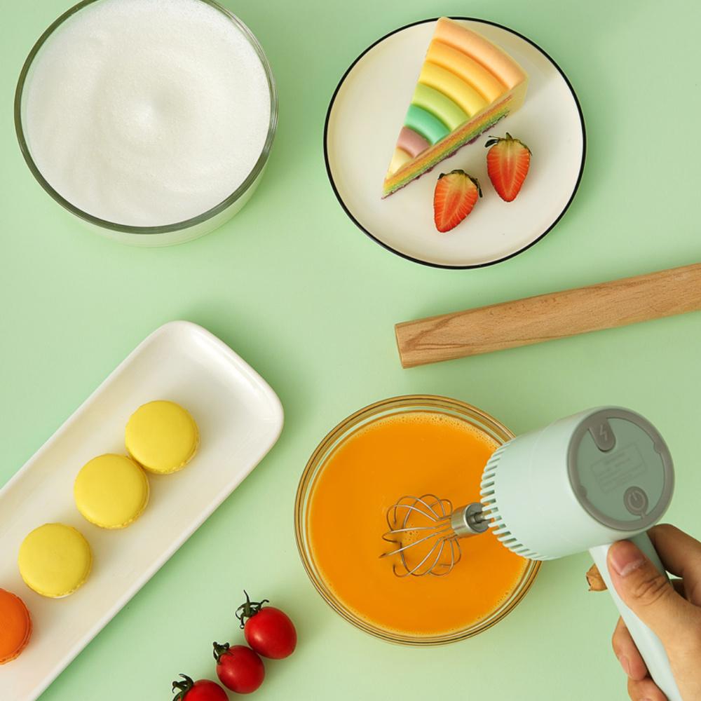 Wireless Mini Mixer Electric Food Blender Handheld Mixer Egg Beater Automatic Cream Food Cake Baking Dough Mixer