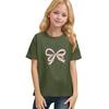 Children's Daily Casual Short-sleeved Printed Tops T-shirt