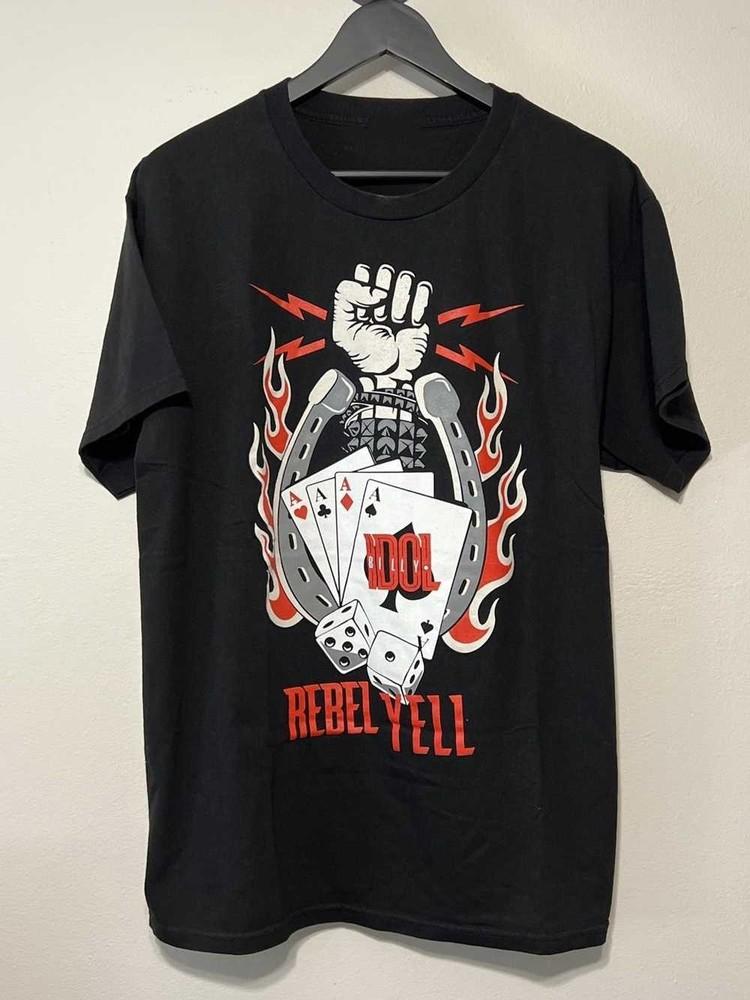 

Редкая футболка с коротким рукавом Billy Idol Singer Rebel Yell Черная S-5XL FF142 Унисекс S