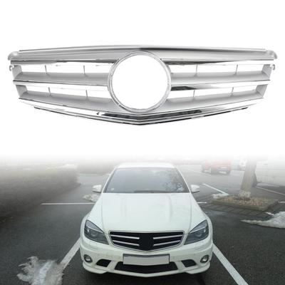 Chroom Voorgrille Grille Past op Mercedes Benz C-Klasse W204 C300 C350 2008-2014