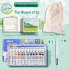 Moyu Watercolor & Acrylic Travel Sketching Set: Portable Palette, Drawing Board, and Book for Painting and Sketching.