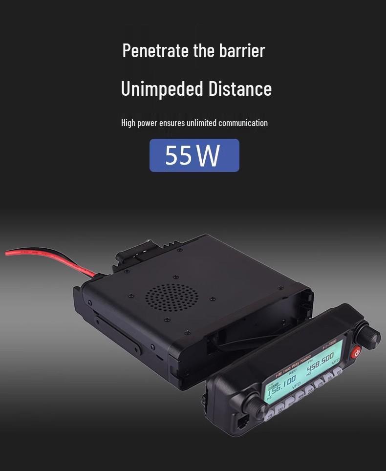 FT-7800 Dual-band High-power UV Vehicle Radio Walkie-talkie for Outdoor and Self-driving Tours