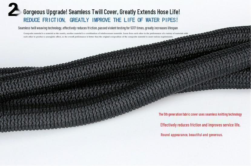 2nd Gen Retractable Garden Hose & High-Pressure Water Gun for Car Wash & Garden Care