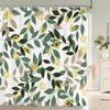 Watercolor Flowers Floral Shower Curtains Pastoral Spring Greenery Plants Home Decor for Bathroom Polyester Fabric Bath Curtain