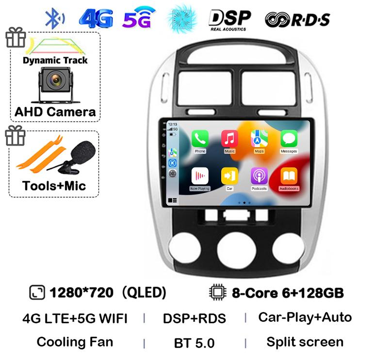 Android 14 Car Radio For Kia Cerato 2004 - 2008 Multimedia Video Player Navigation GPS Carplay Auto WIFI 360 Camera Audio Stereo