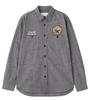 X FELIX CHAMBRAY Size M SHIRT, Men's 010, Black, 783-5120008