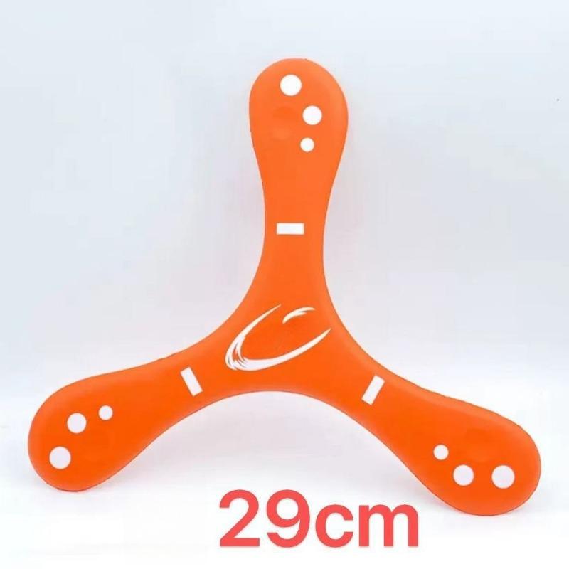 1 шт. Детский мягкий фрисби ЭВА Бумеранг Ручной бросок Бумеранг Трилистник Интерактивный Наружный спорт Развлечение Активность Игрушка length 29cm оранжевый