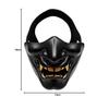 ATAIRSOFT Hannya Mask, Half Face Guard for Airsoft, CS Field Battles, Parties, Plays, Cosplay, Military Combat, and more (Black)
