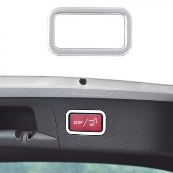 Silver Steel Switch Cover Car Tailgate Rear Door For Mercedes-Benz GLC 2016-