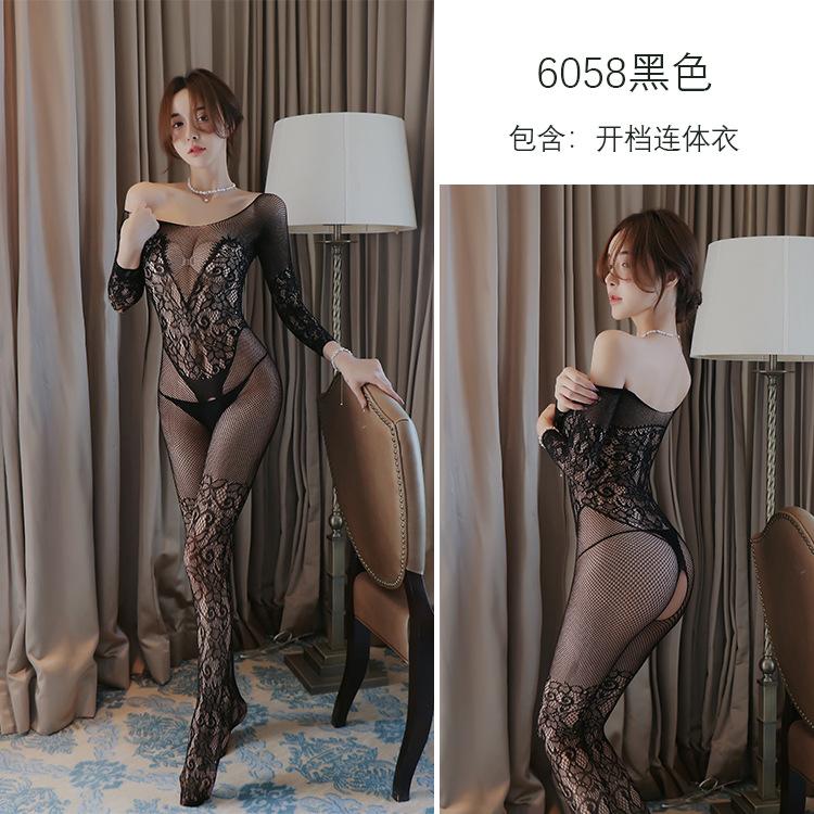 Sexy lingerie sexy temptation pure desire Internet celebrity suspender net clothes one-piece uniform temptation open gear free
