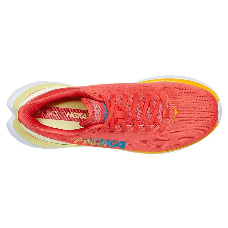 HOKA One One Mach 4 Hot Coral Men Sneakers Saffron 1113528-HCSF