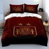 "Elegant Spanish Emblem with Golden Stars" Print Bedding Set Duvet Cover Pillowcases (1* Duvet Cover 2* Pillowcases Do Not Include Comforter)