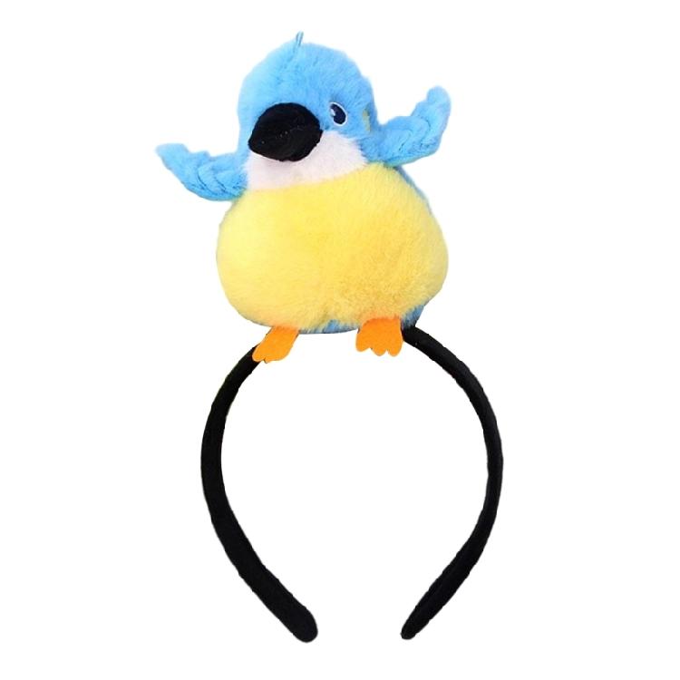 Cartoon Bird Anime Headpiece for Party Birthday Face Wash Bird Hairbands Stage Headwear Photo Props