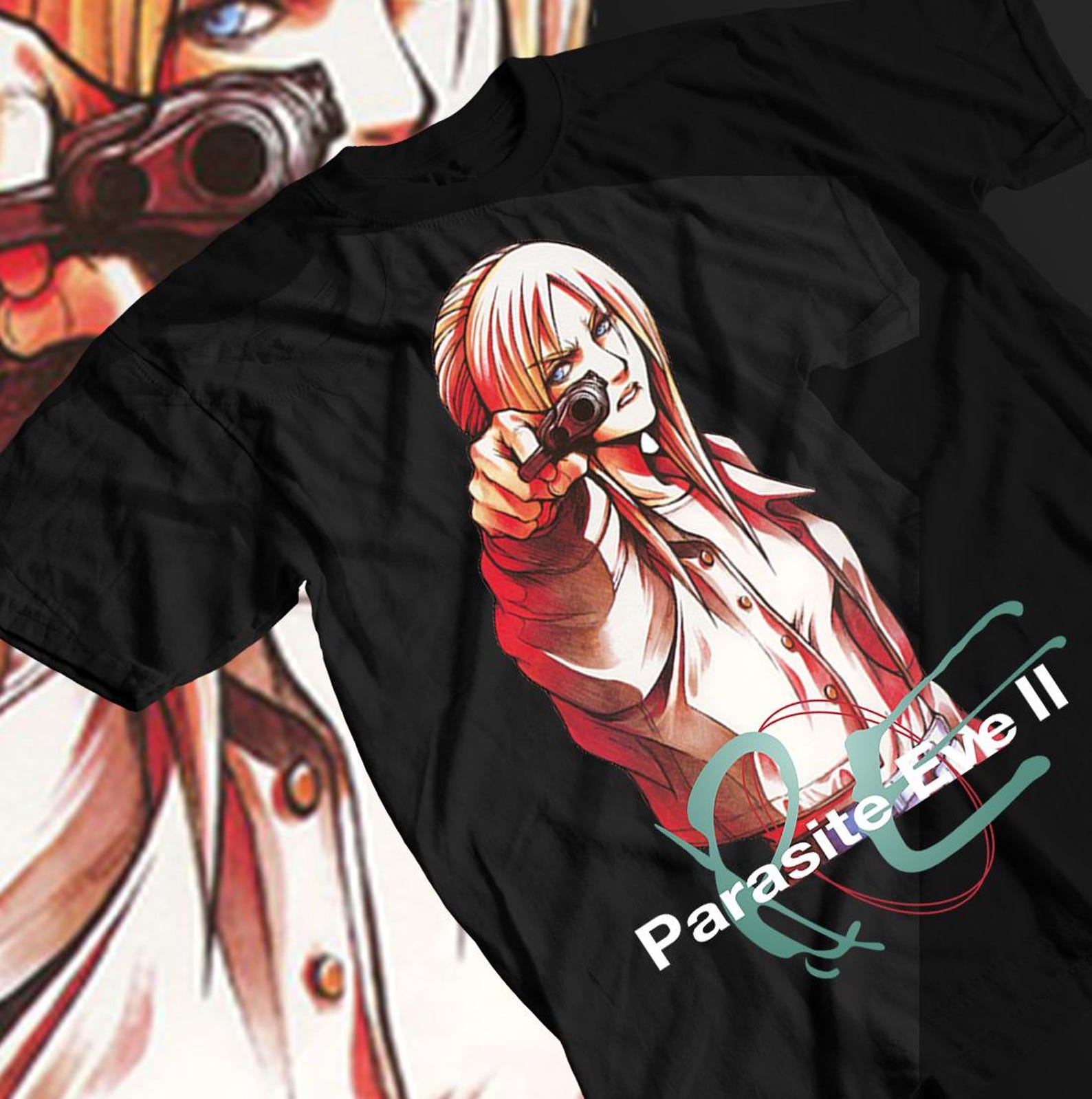 Unisex Parasit Eve Aya Brea Gaming T-Shirt, Retro Videogame Shirt S