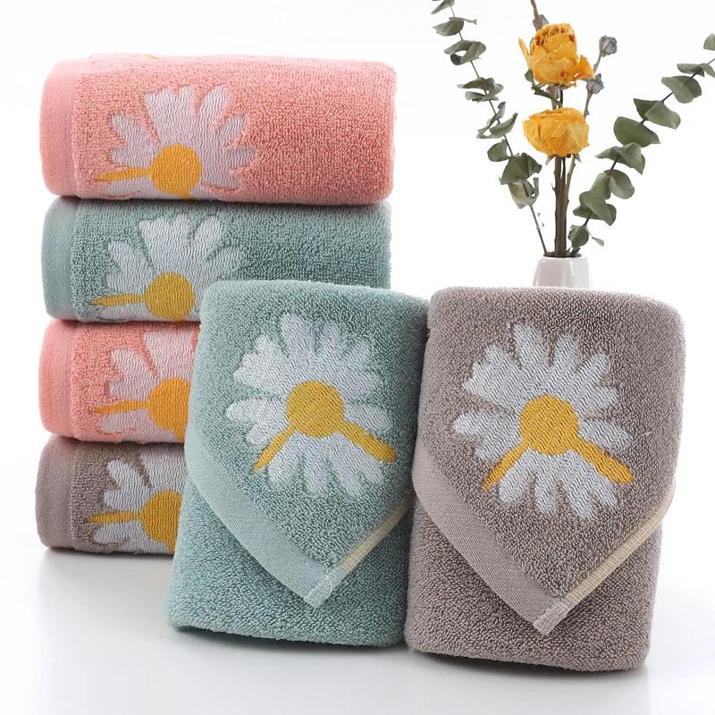 Soft Cotton Baby Towels Flower Children Bath Towel Newborns Handkerchief Bathing Face Washcloth Towels for Kids Adults 74x33cm