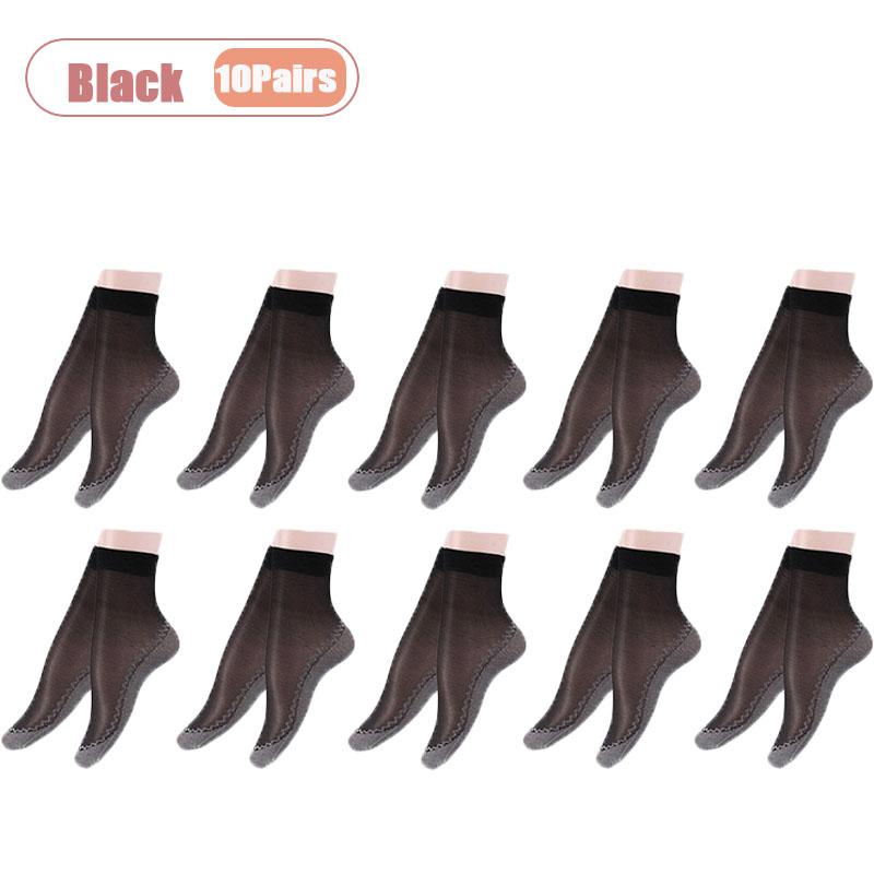 

Silk Sheer Stockings for Women Summer Breathable Soft Comfortable Black Nude Color Durable Casual Socks Lightweight Thin 1Bag