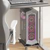 4 Caster Wheels Computer Tower Stand Carbon Steel Adjustable PC Tower Stand PC Stand  For Students