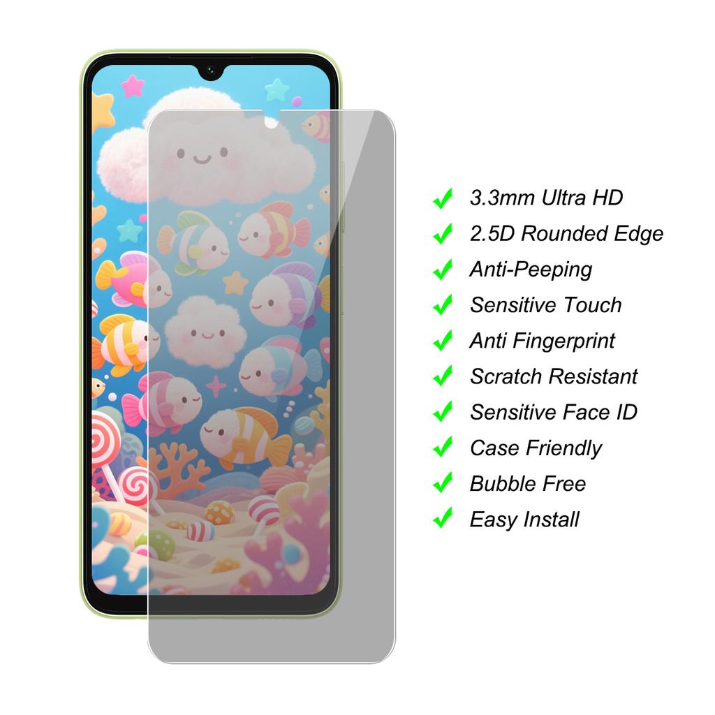 25Pcs For Samsung Galaxy A16 5G/4G Anti-Spy Tempered Glass Screen Protector Anti Drop HD Clear Film