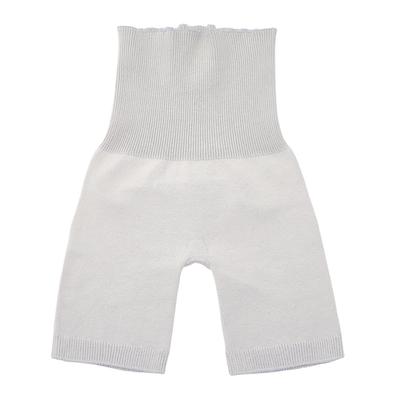 Phiten Freeasy Women's 3/4 Length Belly Warmer Pants, Light Gray, Far-Infrared Heat-Retaining Material, Fits Hips 85-103cm