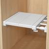 Adjustable Closet Shelf Kitchen Extendable Storage Tension Rod Rack Organizer DIY Wardrobe Divider Cabinet Space Saving