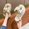 Fashion New Women Chunky Rhinestone Butterfly Slippers Flip Flops Holiday Beach Women Sandals Indoor Outdoor Ladies Party Sandals Mujer