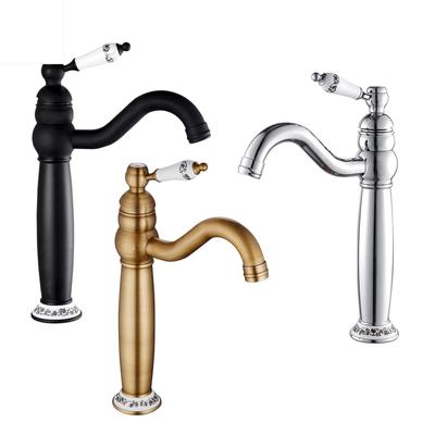 Antique Bathroom Sink And Bidet Faucet Old Bathroom Faucet Single Pole Ceramic Flower Bathroom Sink