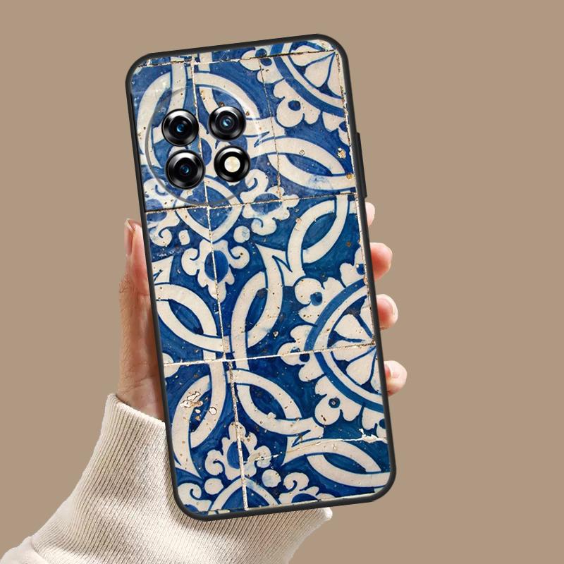 Portuguese Glazed Tiles Case For OnePlus Nord CE 5 2 3 4 Lite N30 OnePlus 13 11 12 15 13T 13R 10T 12R 9 10 Pro Cover