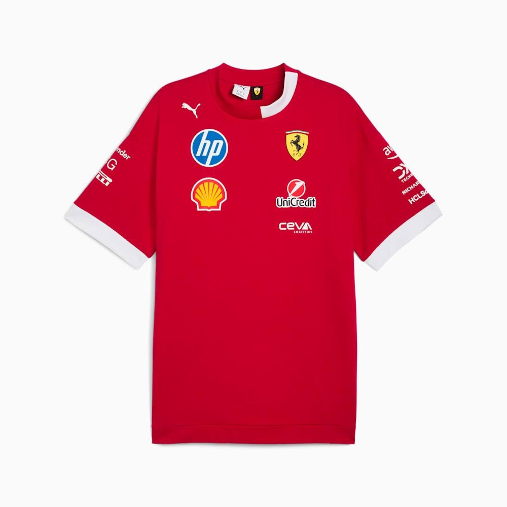 PUMA x Scuderia Ferrari 2025 Replica Oversized-Fit Drivers T-Shirt Dark Cherry Men s 713571-01 XL