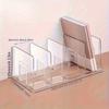 2pcs 8-Compartment Transparent Acrylic Desktop Organizer - Multifunctional Space-Saving Storage for Books, for Home Organization