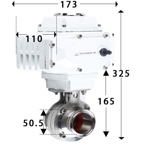 19-108mm Pipe 1.5" 2" -4" Tri Clamp 304 316L Stainless Steel Sanitary Butterfly Valve With Electric actuator For Home Brew