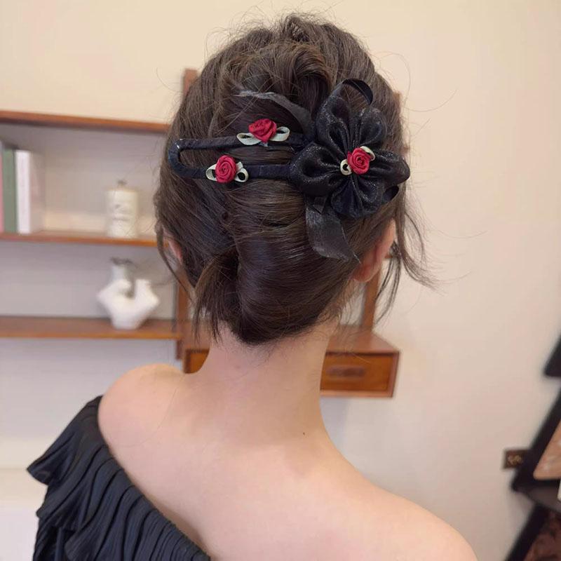 Elegante Chiffon-Blumen-Haarspangen Süße Fashiop Große Haarspangen Haarspangen Haarklammern Für Frauen Haarschmuck Geschenke